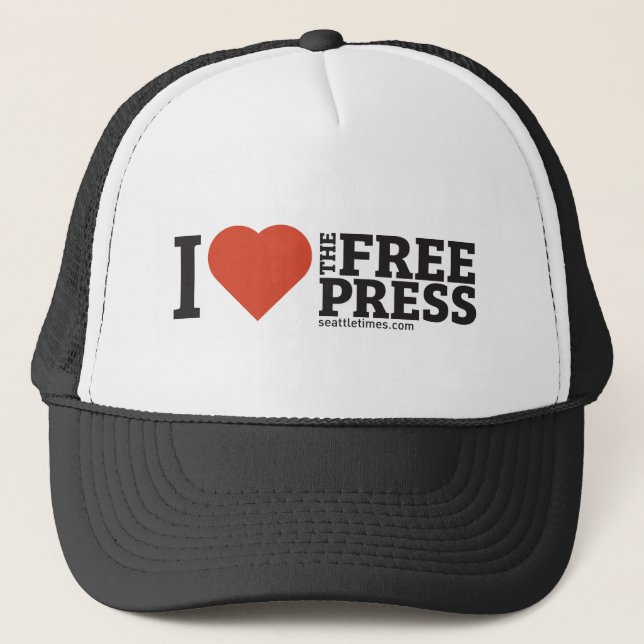 Ich höre den Trucker-Hut für die freie Presse Truckerkappe (Vorderseite)