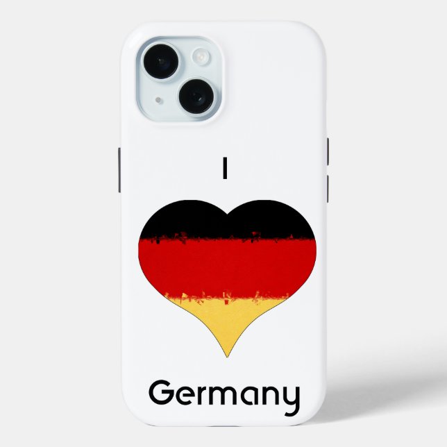 Ich höre deutsche Flagge Case-Mate iPhone Hülle (Rückseite)