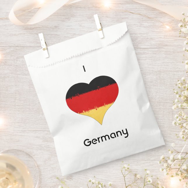 Ich höre deutsche Flagge Geschenktütchen (Ausgeschnitten)