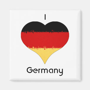 Ich höre deutsche Flagge Magnet