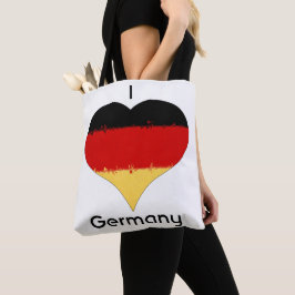 Ich höre deutsche Flagge Tasche