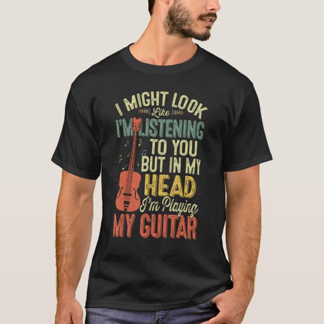 Ich höre dir die lustige Gitarrenmusik von Lover M T-Shirt (Vorderseite)