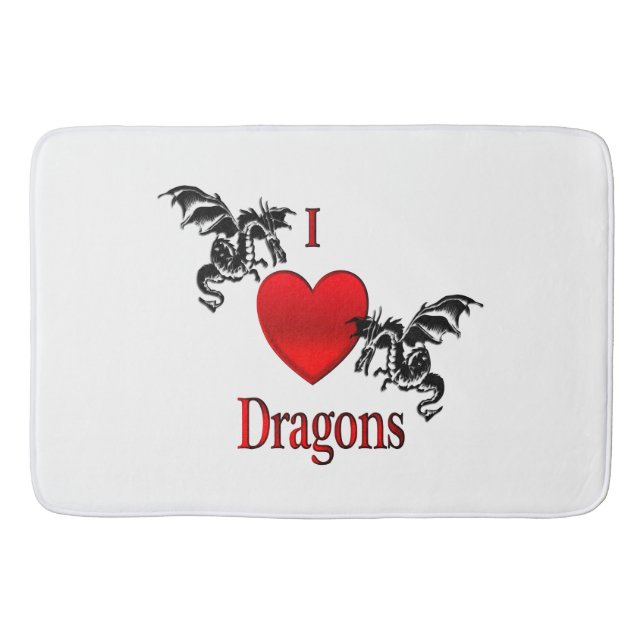 Ich höre Drachen Badematte (Vorderseite)