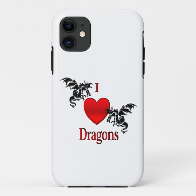 Ich höre Drachen Case-Mate iPhone Hülle (Rückseite)