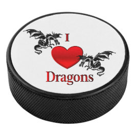 Ich höre Drachen Eishockey Puck