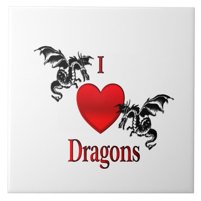 Ich höre Drachen Fliese (Vorderseite)