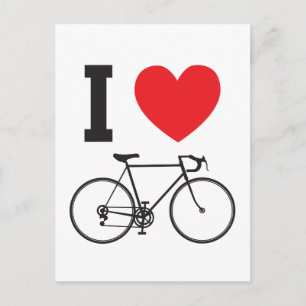 Ich höre Fahrrad Postkarte