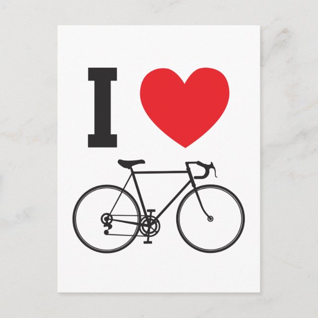 Ich höre Fahrrad Postkarte (Vorderseite)
