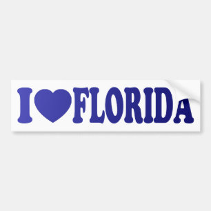 Ich höre Florida in blau - Aufkleber Autoaufkleber