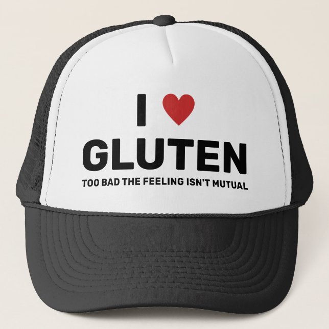 Ich höre Gluten Truckerkappe (Vorderseite)