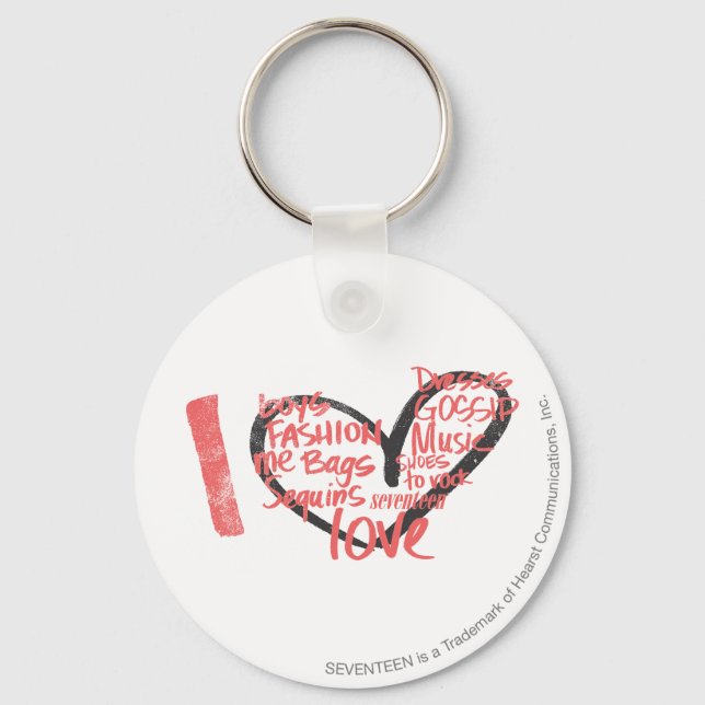 Ich höre Graffiti Pink Schlüsselanhänger (Vorderseite)