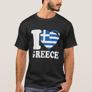 Ich höre Griechenland Schönes Griechenland Land I T-Shirt