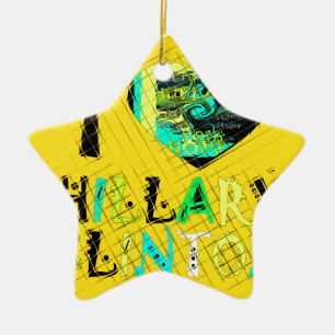 Ich höre Hillary Clinton: Graffiti Expression Art Keramik Ornament