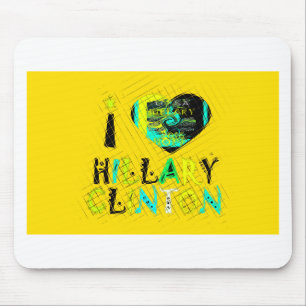 Ich höre Hillary Clinton: Graffiti Expression Art Mousepad
