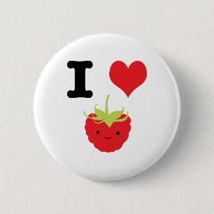 Ich höre Himbeeren Button