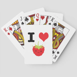 Ich höre Himbeeren Spielkarten