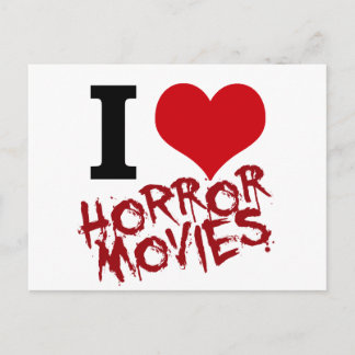 Ich höre Horror-Filme Postkarte