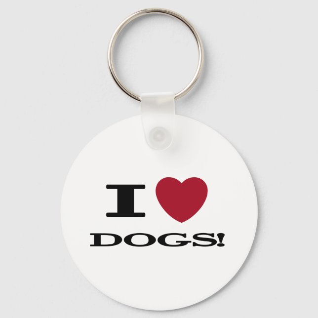 Ich höre Hunde - Hemden und Geschenke Schlüsselanhänger (Vorderseite)