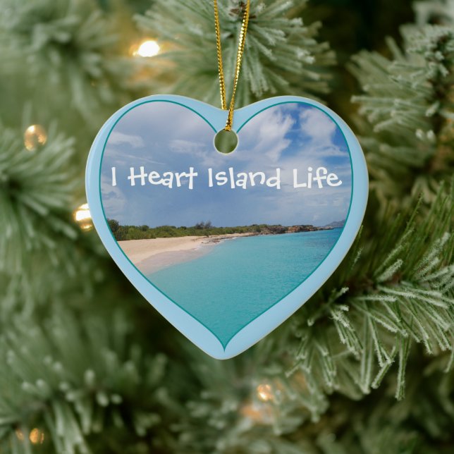 Ich höre Island Life Keramik Ornament (Baum)