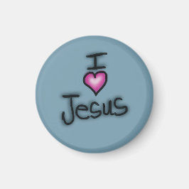 Ich höre Jesus I Liebe Jesus Magnet