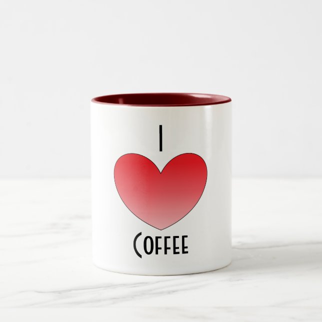 Ich höre Kaffee-Tasse Zweifarbige Tasse (Mittel)