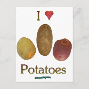 Ich höre Kartoffeln Postkarte