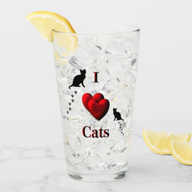 Ich höre Katzen Glas (Vorderseite Ice)
