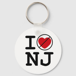 Ich höre kein New Jersey Schlüsselanhänger