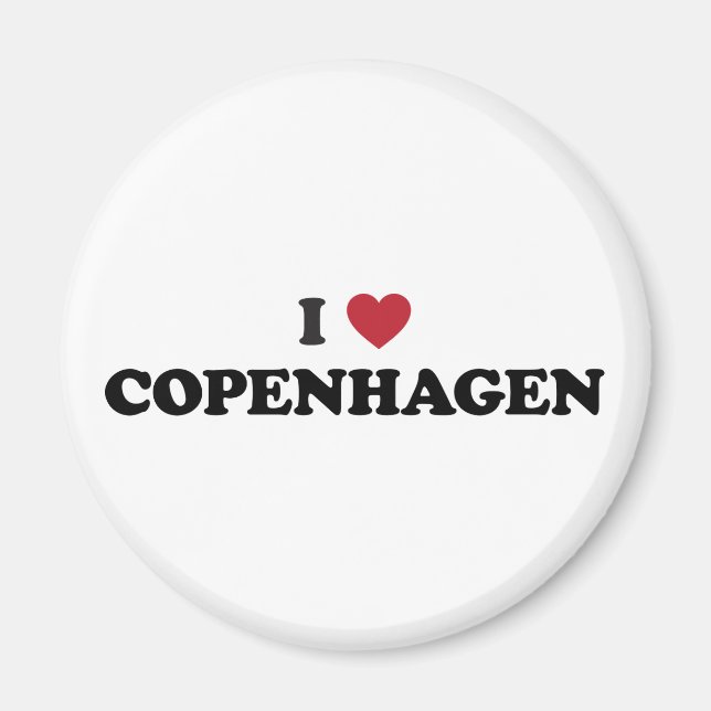 Ich höre Kopenhagen Dänemark Magnet (Vorne)
