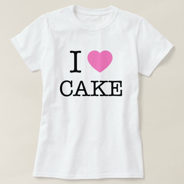Ich höre Kuchen T-Shirt (Design vorne)