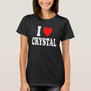 Ich höre Liebe Kristall Niedliche Übereinstimmung  T-Shirt