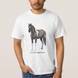 Ich höre (Liebe) mein Grulla Pinto Paint Horse T-Shirt