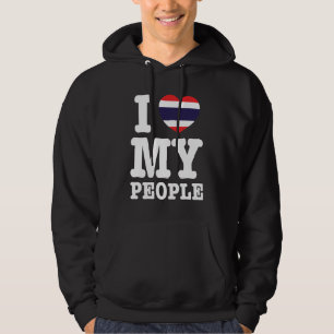 Ich höre (Liebe) Meine Thai-Leute Hoodie