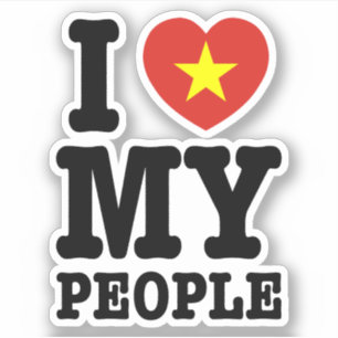 Ich höre (Liebe) meine Vietnam-Leute Aufkleber