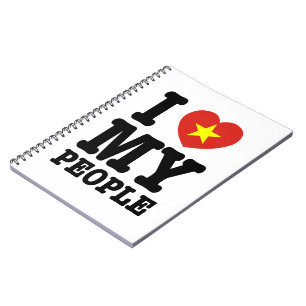 Ich höre (Liebe) meine Vietnam-Leute Notizblock