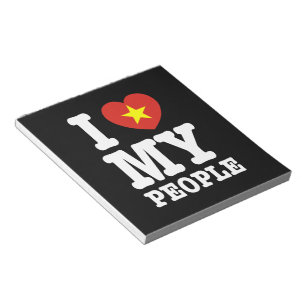 Ich höre (Liebe) meine Vietnam-Leute Notizblock