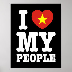Ich höre (Liebe) meine Vietnam-Leute Poster