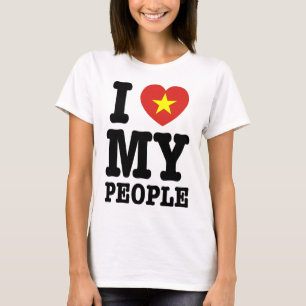 Ich höre (Liebe) meine Vietnam-Leute T-Shirt