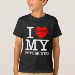 Ich höre Liebe meine zukünftige Ehefrau Ehe Verlob T-Shirt<br><div class="desc">Ich höre Liebe Meine zukünftige Ehefrau Ehe Verlobte Groom Wedding Gf</div>