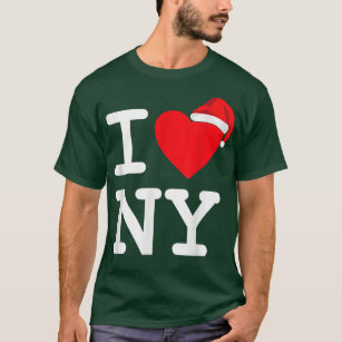 Ich höre Liebe NY New York City NYC Weihnachtsmann T-Shirt
