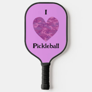 Ich höre Liebe Pickleball Camouflage Pink Schläger