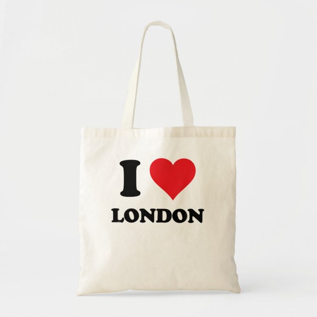 Ich höre London Vorname I Liebe Personalisiert Stu Tragetasche (Vorne)