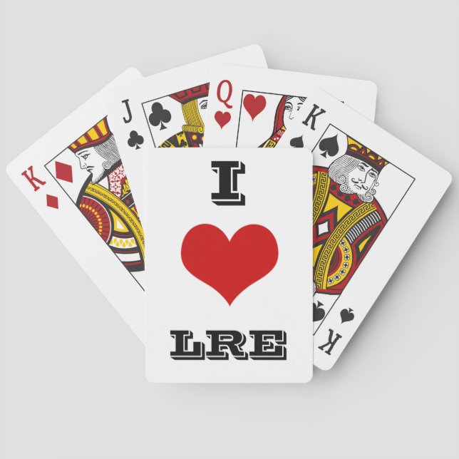 Ich höre LRE spielen Karten Spielkarten (Rückseite)