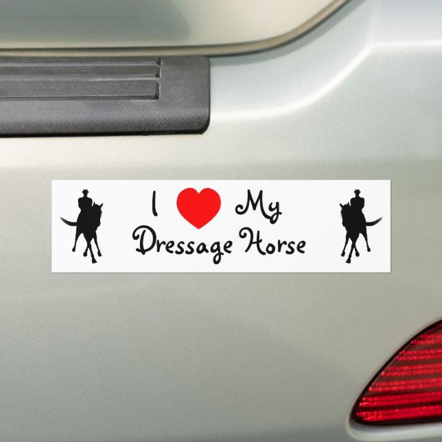 Ich höre mein Dressurpferd Autoaufkleber (Auf Auto)