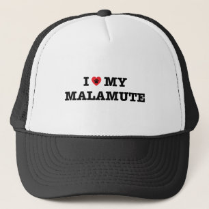 Ich höre mein Malamute Truckerkappe