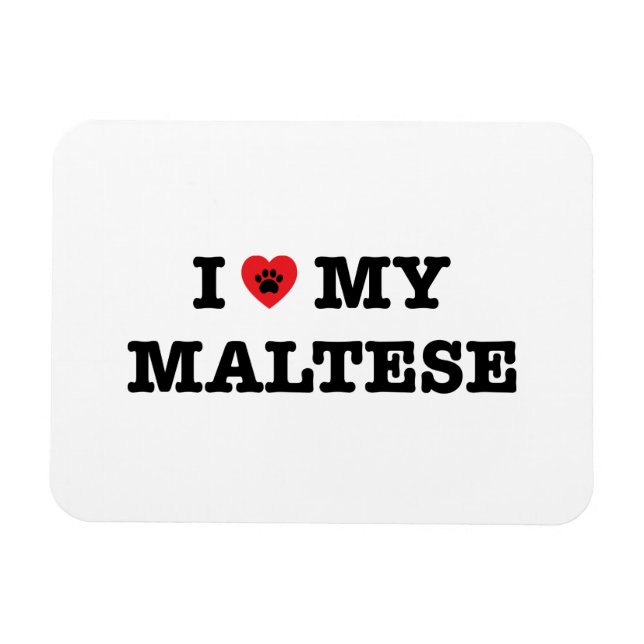 Ich höre mein Maltesisch Magnet (Horizontal)
