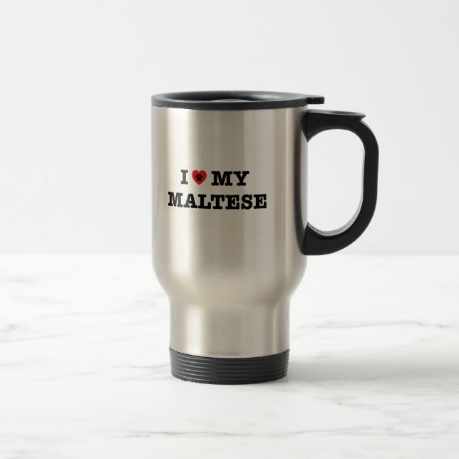 Ich höre mein Maltesisch Reisebecher (Rechts)