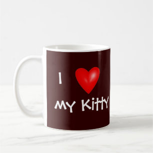 Ich höre mein Orange Tabby Kitty Kaffeetasse