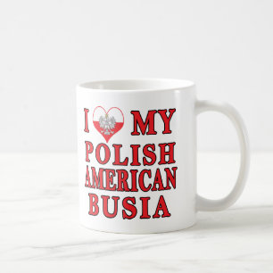 Ich höre mein polnisch-amerikanisches Busia Kaffeetasse