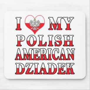 Ich höre mein Polnisch Amerikanisches Zidek Mousepad